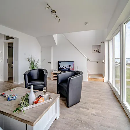 Maisonette Kapteins Lounge By Seeblick Ferien Oro, Rundum Wasser, 6pers, Sauna, Kamin *