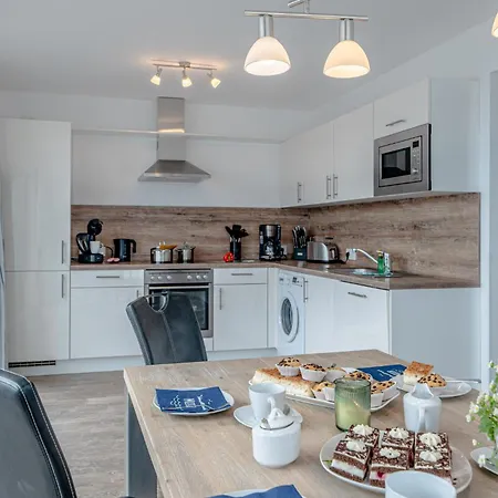 Apartament Maisonette Kapteins Lounge By Seeblick Ferien Oro, Rundum Wasser, 6pers, Sauna, Kamin *