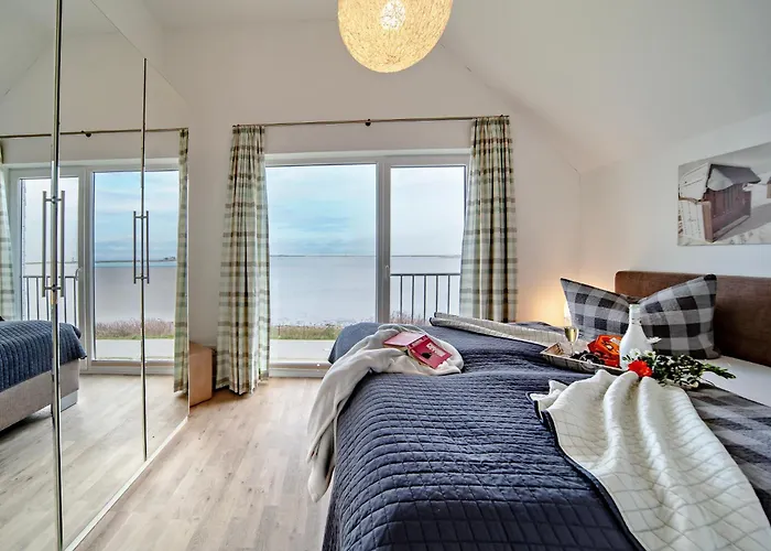 Maisonette Kapteins Lounge By Seeblick Ferien Oro, Rundum Wasser, 6pers, Sauna, Kamin Lejlighed